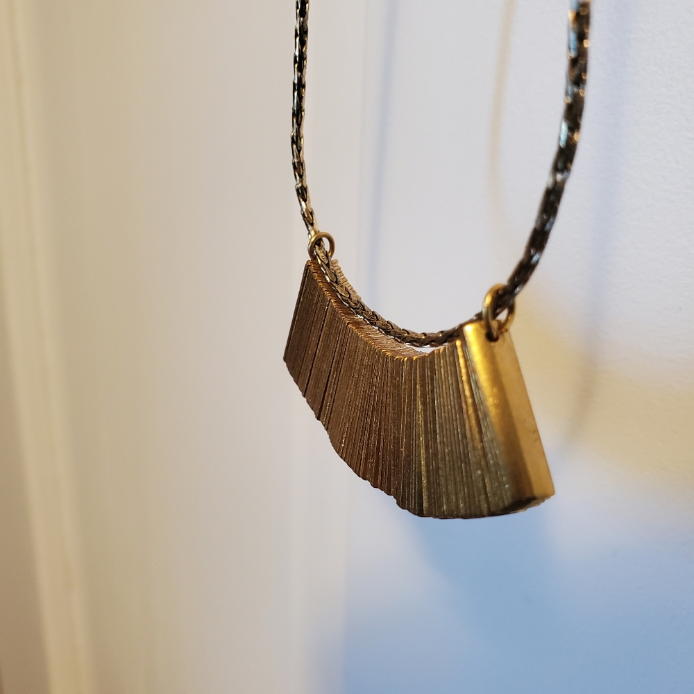 Serafina Long Gold tone Necklace